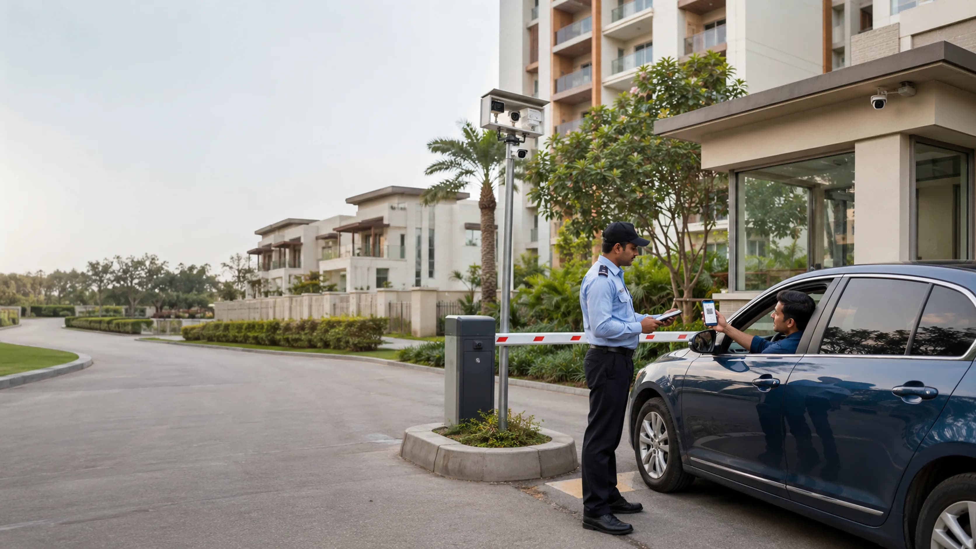 Integrated security at gated residential community
